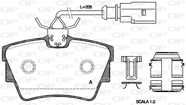 OPEN PARTS Jarrupala, levyjarru BPA0591.12